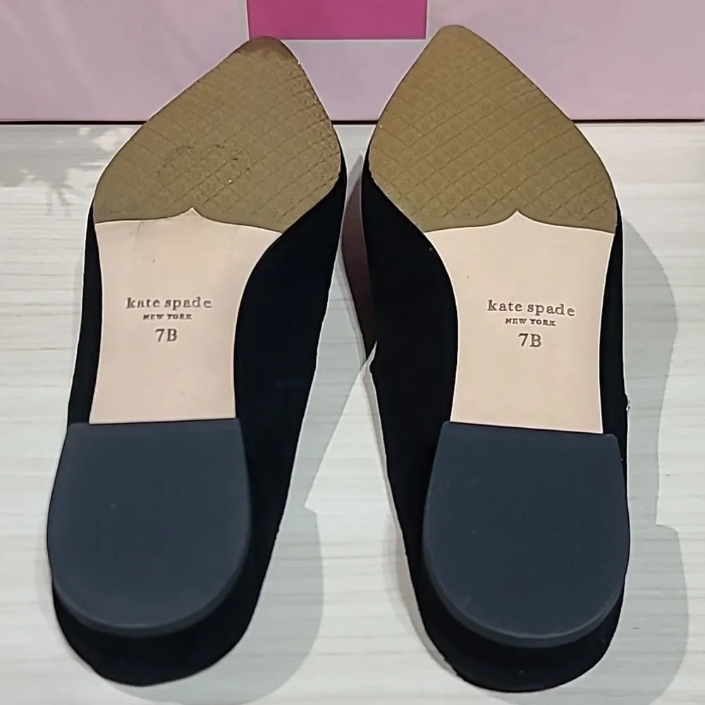 Kate Spade New York Meg Suede Black Mules - US Women's 7 M